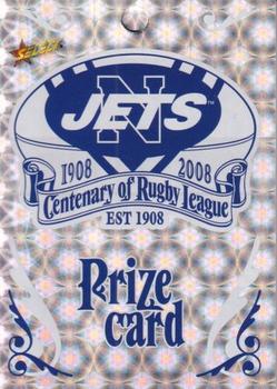 2008 NRL Centenary - Prize Card Logos #P2 Newtown Jets Front